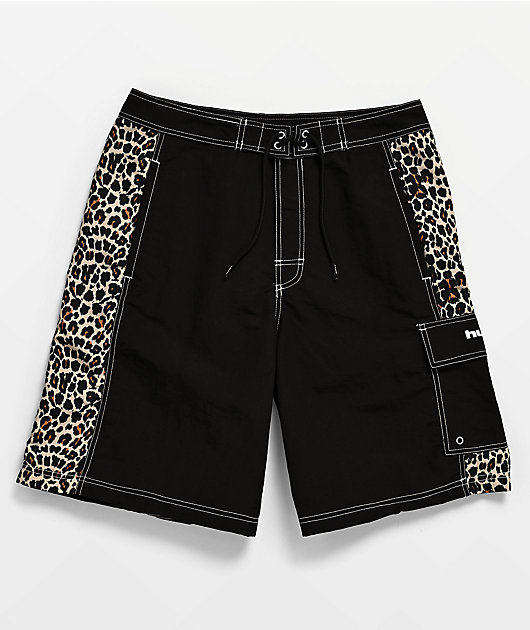 HUF Instinct Cheetah Black Board Shorts