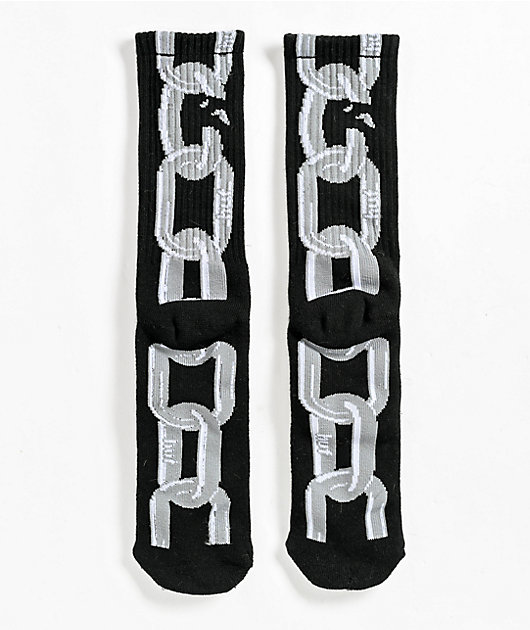 HUF Linked Black Crew Socks