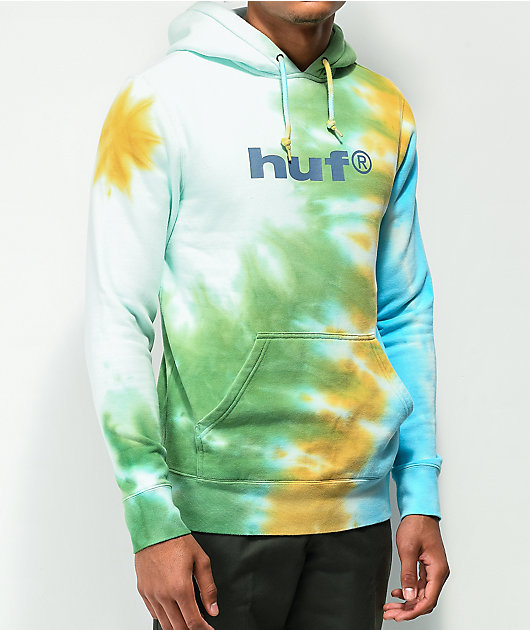 HUF Lo Fi Gold Tie Dye Hoodie Zumiez