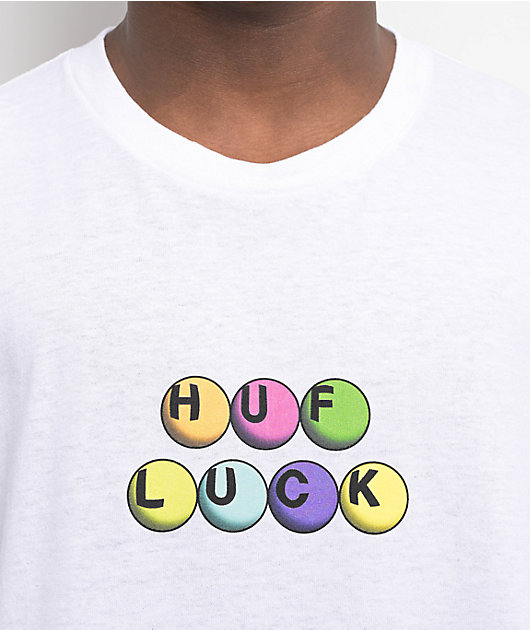 HUF Lucky White T-Shirt | Zumiez