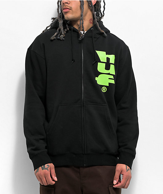 HUF Megablast Black Zip Hoodie | Zumiez
