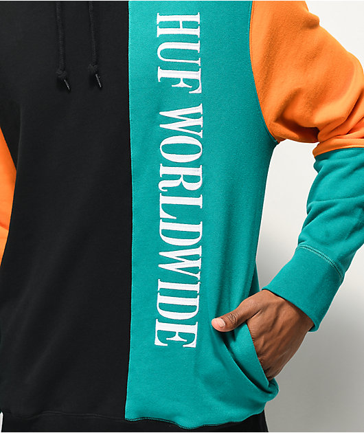 orange huf hoodie