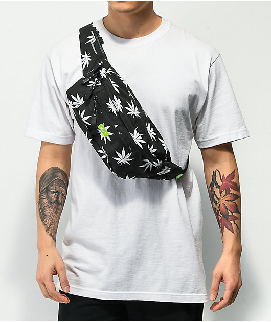 HUF Plantlife Black & White Fanny Pack