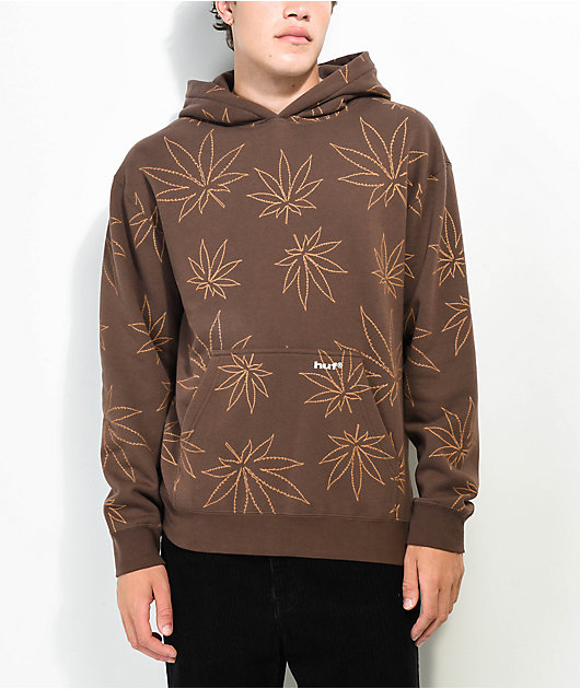 HUF Plantlife Brown Hoodie Zumiez