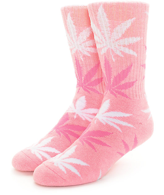 HUF Plantlife Heather Pink Crew Socks