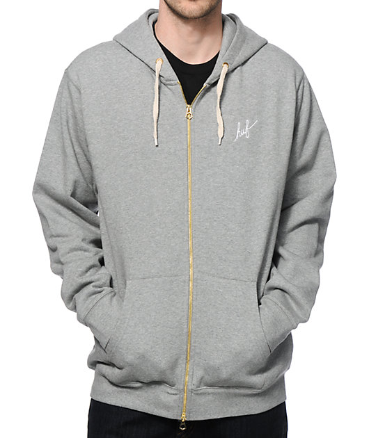 huf zip hoodie