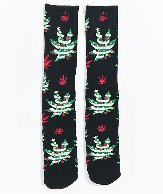 HUF Seasonal Gift Black Crew Socks