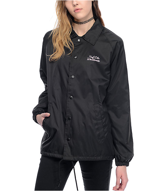 black coach jacket womens