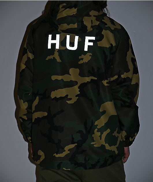 demanda Escoba Honestidad HUF Standard chaqueta cortavientos de camuflaje