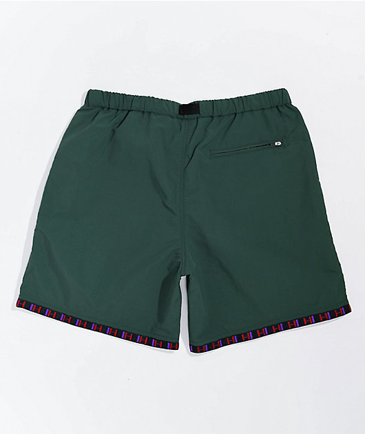 HUF Teton Green Tech Shorts | Zumiez