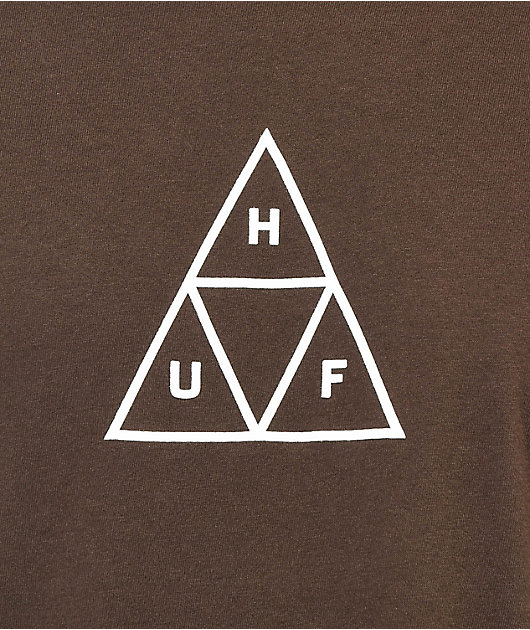 HUF Triple Triangle Camiseta Marrón
