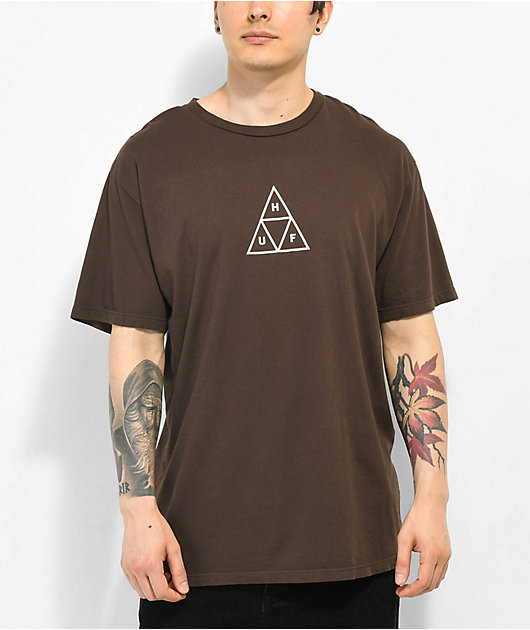 HUF Triple Triangle Camiseta Marrón