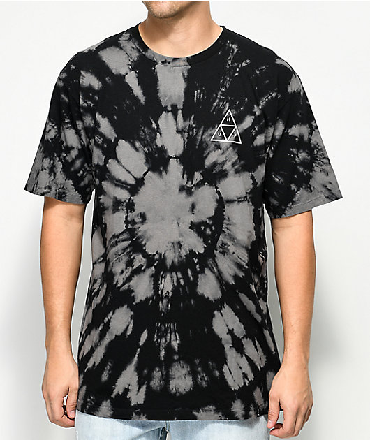 HUF Triple Triangle camiseta lavado en negro