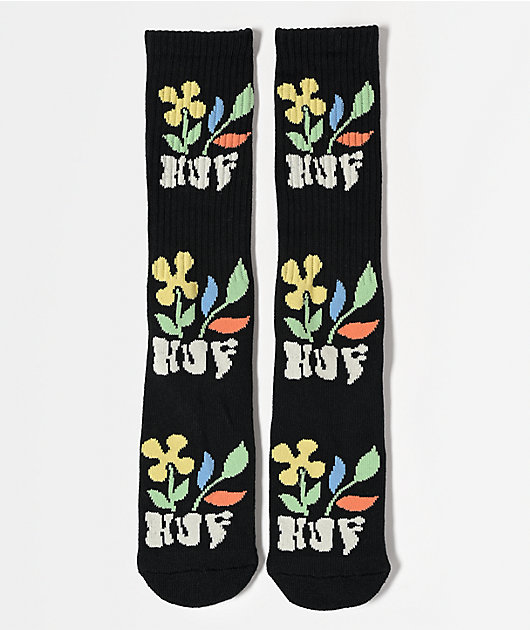 HUF Weston Black Crew Socks