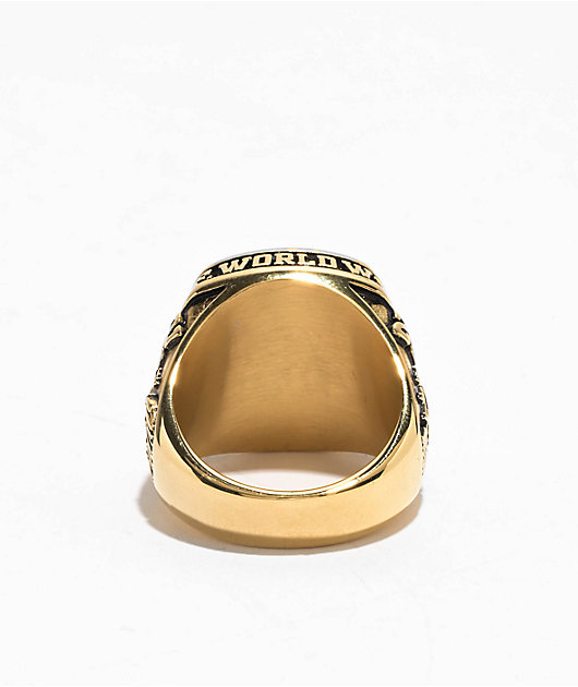 HUF Worldwide Gold Ring