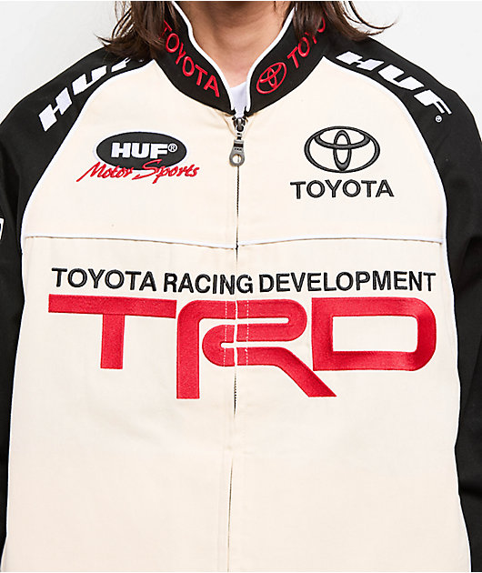 HUF x Toyota TRD Podium Natural & Black Racing Jacket