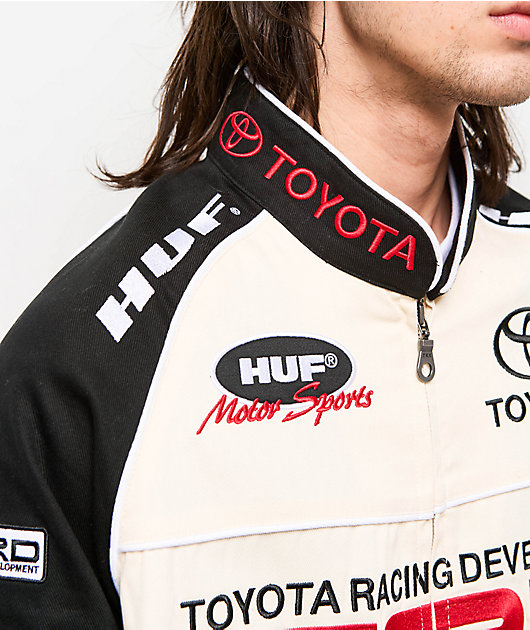 HUF x Toyota TRD Podium Natural & Black Racing Jacket
