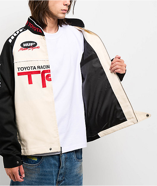 HUF x Toyota TRD Podium Natural & Black Racing Jacket