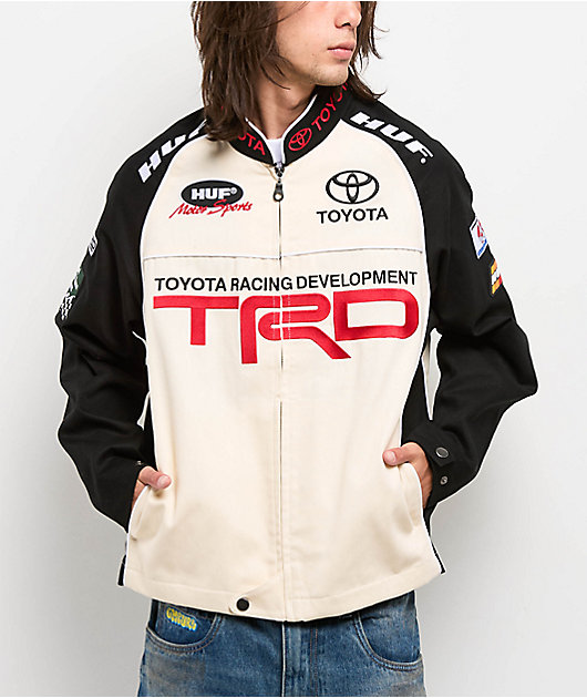 HUF x Toyota TRD Podium Natural & Black Racing Jacket