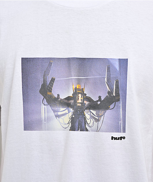 HUF x ALIEN Powerloader White T-Shirt
