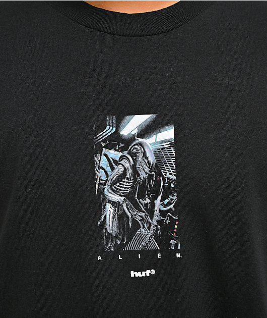 HUF x ALIEN Scream Black T-Shirt