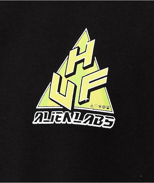 HUF x Alien Labs TT Black T-Shirt | Zumiez