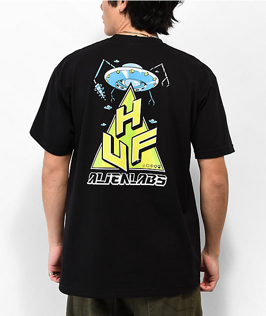 HUF x Alien Labs TT Black T-Shirt | Zumiez