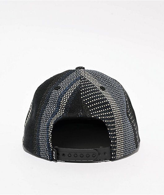 HUF x Bronze 56K Baja Black & Blue Snapback Hat | Zumiez