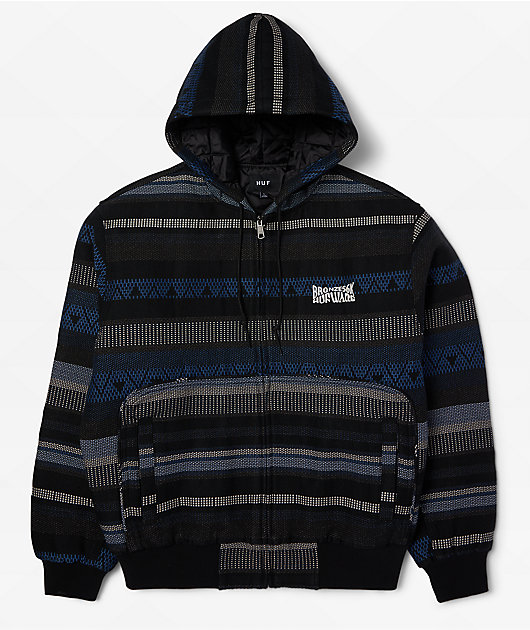 HUF x Bronze 56K Baja Insulated Zip Hoodie | Zumiez