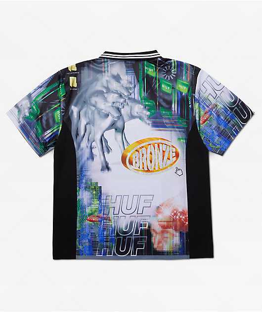 HUF x Bronze 56K Glitched Soccer Jersey