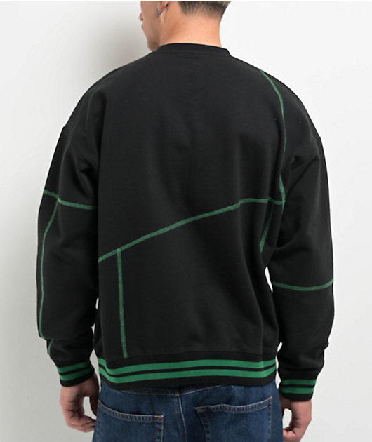HUF x Bronze 56K Hufware Black Crewneck Sweatshirt | Zumiez