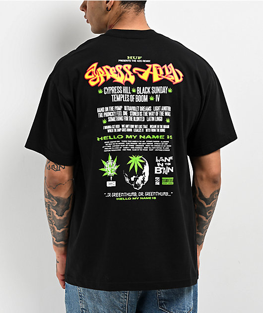 HUF x Cypress Hill Dr. Greenthumb Black T-Shirt | Zumiez