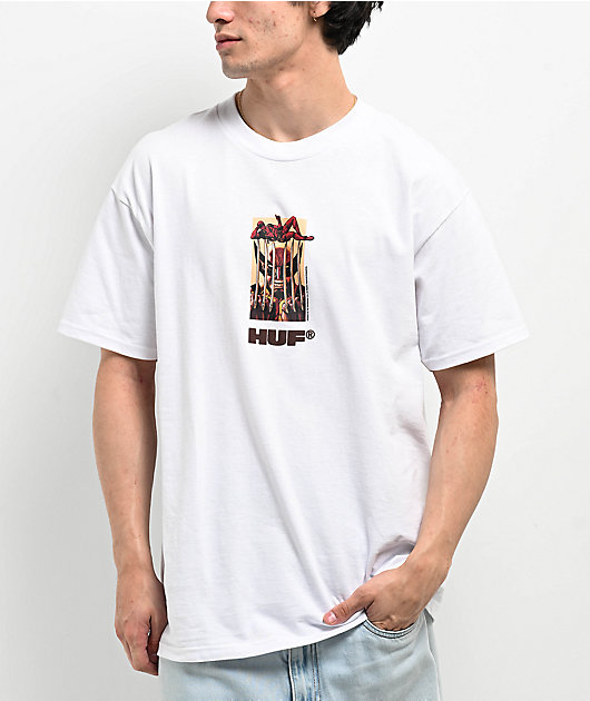 HUF x Deadpool Teammates White T-Shirt