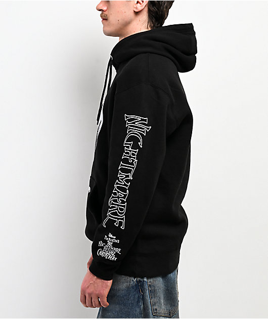 HUF x Disney Jack Skellington Black Hoodie | Zumiez