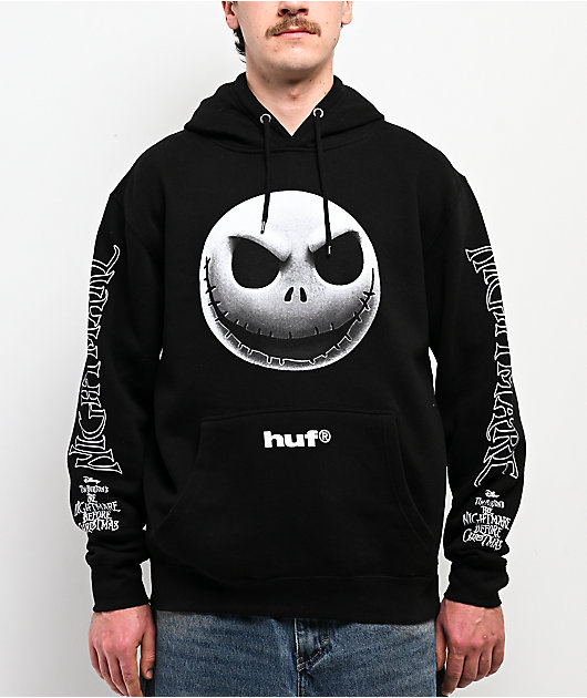 HUF x Disney Jack Skellington Black Hoodie | Zumiez