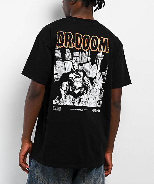 HUF x Fantastic 4 Dr. Doom Black T-Shirt | Zumiez