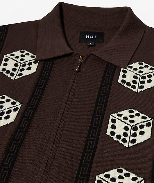 HUF x Freddie Gibbs Coffee Zip Sweater | Zumiez