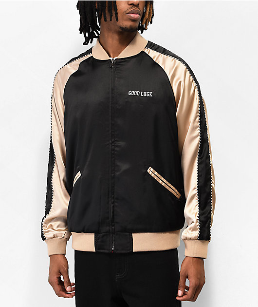 HUF x Freddie Gibbs Red & Black Reversible Souvenir Jacket | Zumiez