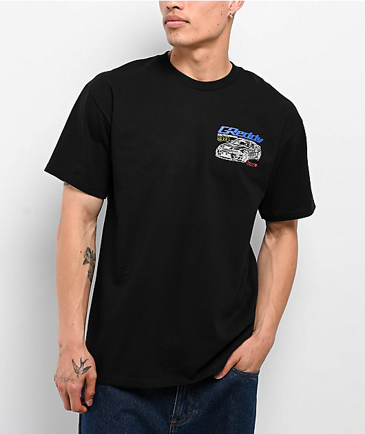 トップス 8egreedy graff brand name t-shits HUF x GReddy Diagram Black T-Shirt | Zumiez