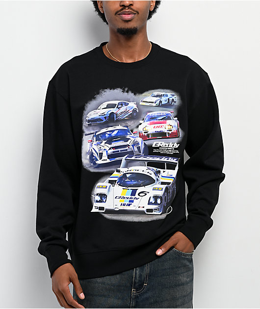 HUF x GReddy Showcase Black Crewneck Sweatshirt