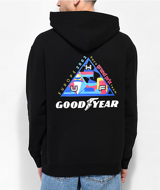 HUF x Goodyear Grand Prix TT Black Hoodie