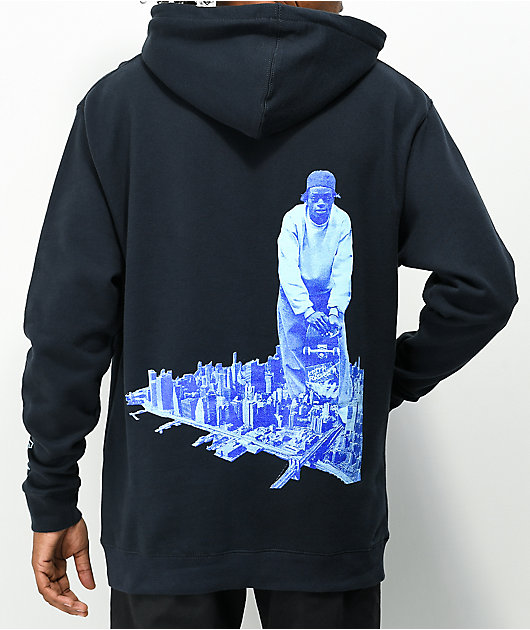 HUF Harold Hunter Legends Never Hoodie Navy L パーカー HUF x Harold Hunter Legends Never Navy Hoodie | Zumiez