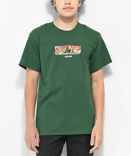HUF x Hulk Rage Forest Green T-Shirt | Zumiez