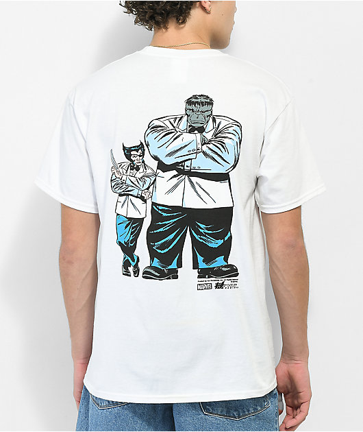 HUF x Hulk Tension Camiseta blanca