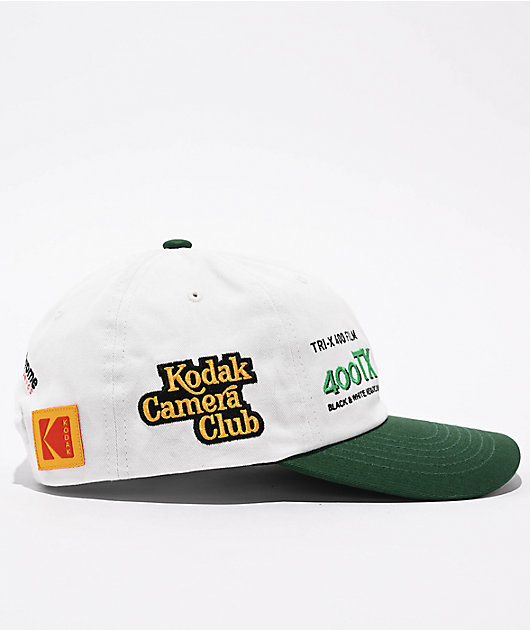 HUF x Kodak Film White Green Snapback Hat Zumiez