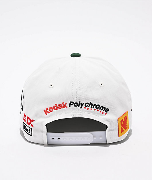 HUF x Kodak Film White & Green Snapback Hat