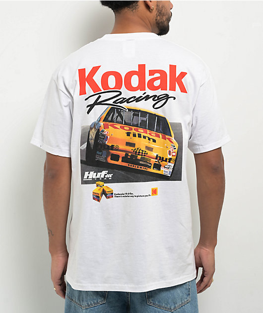 HUF x Kodak Racing Infield White T-Shirt | Zumiez