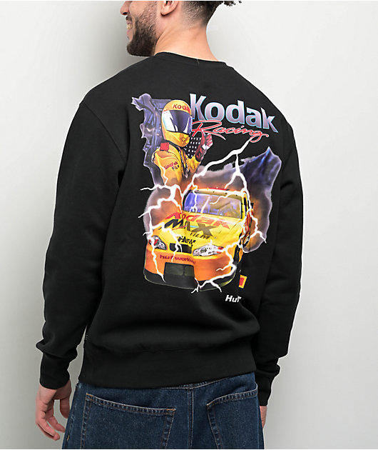 HUF x Kodak Ride The Lightning Black Crewneck Sweatshirt | Zumiez