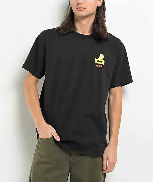 HUF x Kodak Triple Film Black T-Shirt | Zumiez