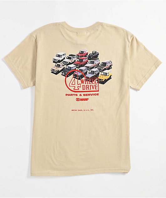 HUF x Land Cruiser Kids Timeline Natural T-Shirt | Zumiez